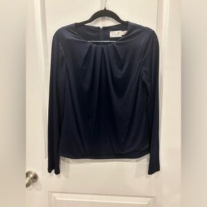 Eliza J Navy Blue Blouse Size Medium